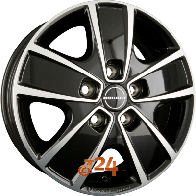 BORBET Velgen - CWG Black Polished - 16 inch