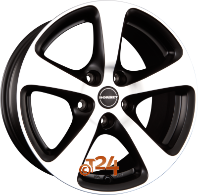 BORBET Velgen - CC Black Polished Matt - 17 inch