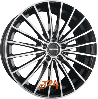CARMANI Velgen - CA24 KARL Black Polished  - 18 inch