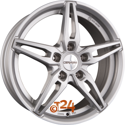 CARMANI Velgen - CA15 OSKAR Kristall Silber  - 17 inch