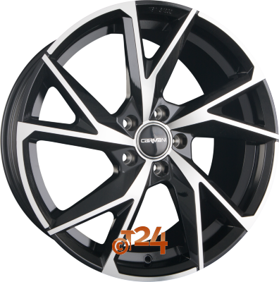 CARMANI Velgen - CA23 RUDI Black Polished  - 18 inch