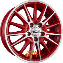 CMS Velgen - C23 DRED Diamant Rot Glanz - 16 inch