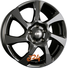 CMS Velgen - C24 CBG Schwarz Glanz - 17 inch
