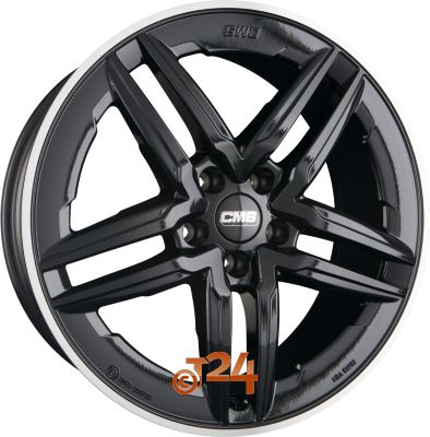 CMS Velgen - C29 AERO DRB Diamant Horn Schwarz Glanz - 18 inch