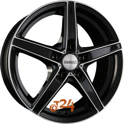 DEZENT Velgen - RN DARK - Black Front Polished (BFP) - 16 inch