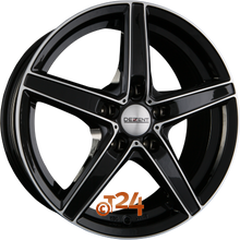 DEZENT Velgen - RN DARK - Black Front Polished (BFP) - 16 inch
