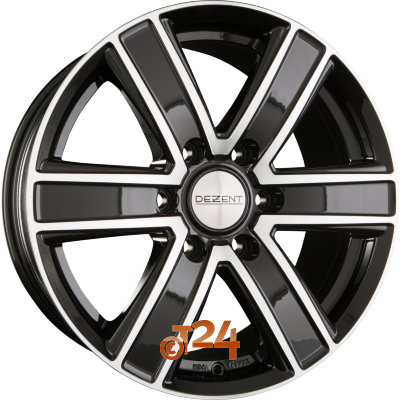 DEZENT Velgen - TJ DARK - Black Polished Front - 16 inch