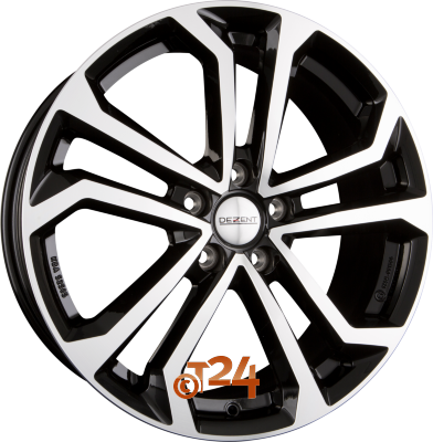 DEZENT Velgen - TA DARK - Schwarz Frontpoliert - 20 inch