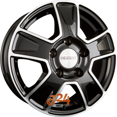 DEZENT Velgen - VAN DARK - Black Polished - 16 inch