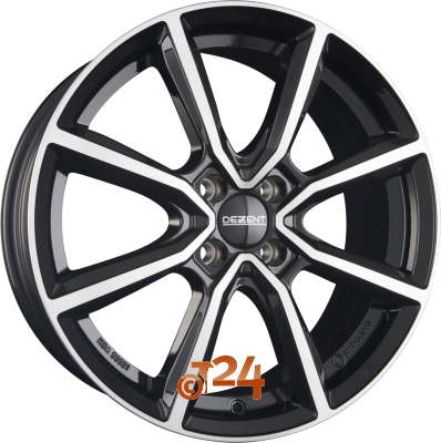 DEZENT Velgen - TN DARK - Schwarz Frontpoliert - 18 inch