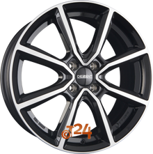 DEZENT Velgen - TN DARK - Schwarz Frontpoliert - 17 inch
