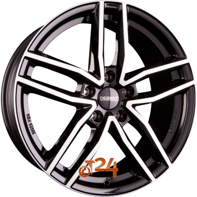 DEZENT Velgen - TR DARK - Schwarz Frontpoliert - 18 inch