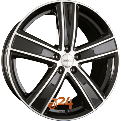 DEZENT Velgen - TH DARK - Black Polished - 16 inch
