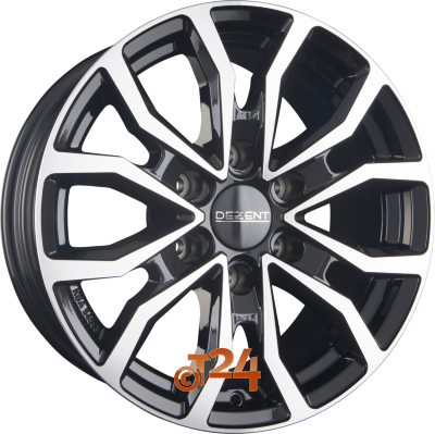 DEZENT Velgen - KC DARK - Schwarz Frontpoliert - 20 inch