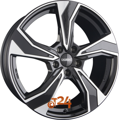 DEZENT Velgen - KB DARK - Schwarz Frontpoliert - 16 inch