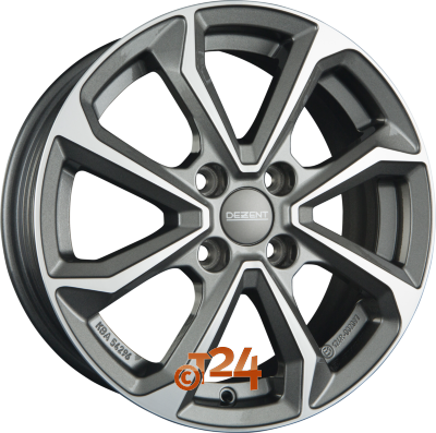 DEZENT Velgen - KT DARK - Gunmetal Polished - 15 inch