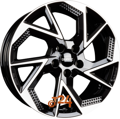 DEZENT Velgen - AP DARK - Schwarz Frontpoliert - 16 inch