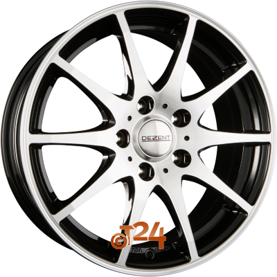 DEZENT Velgen - TI DARK - Black Polished Front - 17 inch