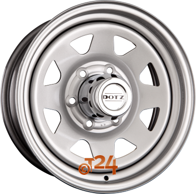 DOTZ Velgen - DAKAR - Ohne Zubehor Zilver - Offroad Stalen Velg - 16 inch
