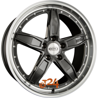 DOTZ Velgen - SP5 DARK - Gunmetal Polished Lip - 20 inch