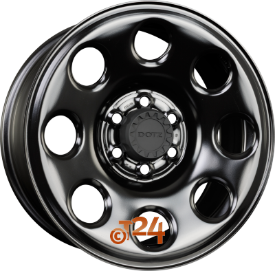 DOTZ Velgen - OUTLAND BLACK (Stalen Velg) - Schwarz Matt - 18 inch