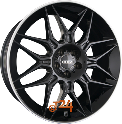 DOTZ Velgen - LONGBEACH DARK - Schwarz Glanzend Gepolijste velgrand - 21 inch