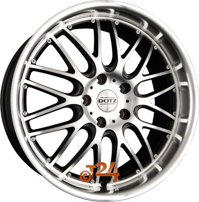 DOTZ Velgen - MUGELLO Schwarz Glanz Frontpoliert - 16 inch