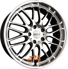 DOTZ Velgen - MUGELLO Schwarz Glanz Frontpoliert - 17 inch