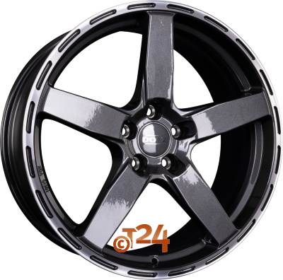 DOTZ Velgen - MARINABAY DARK - Gunmetal Gepolijste velgrand - 20 inch