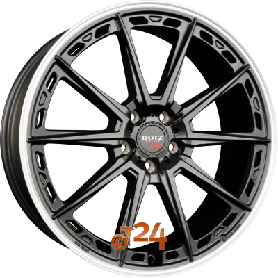 DOTZ Velgen - SONOMA DARK - Schwarz Matt Gepolijste velgrand - 20 inch