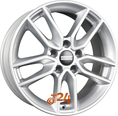 FONDMETAL Velgen - KOROS Glossy Silver - 17 inch