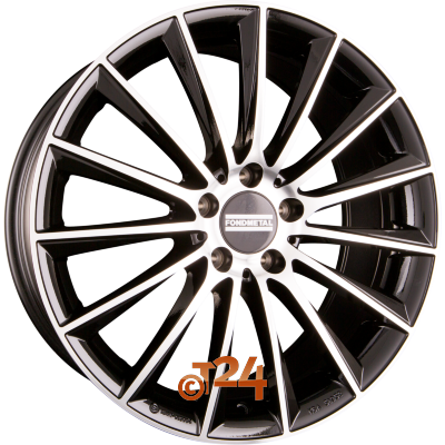 FONDMETAL Velgen - AIDON Glossy Black Machined - 18 inch