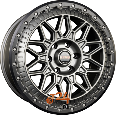 FONDMETAL Velgen - BLUSTER Matt Titanium Black Lip - 18 inch