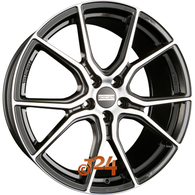FONDMETAL Velgen - STC-45 Glossy Black Machined - 20 inch