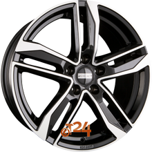 FONDMETAL Velgen - HEXIS Glossy Black Machined - 18 inch