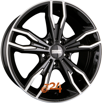 FONDMETAL Velgen - ALKE Glossy Black Machined - 20 inch