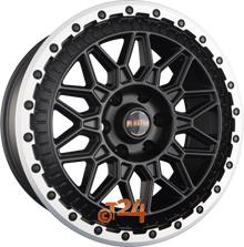 FONDMETAL Velgen - BLUSTER Matt Black Machined Lip - 18 inch