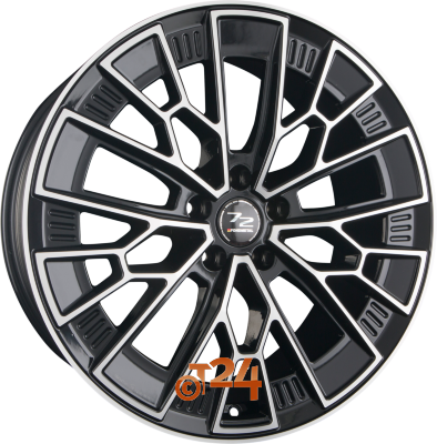 FONDMETAL Velgen - 1972 Glossy Black Machined - 19 inch