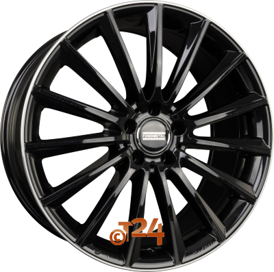 FONDMETAL Velgen - AIDON Glossy Black Machined Lip - 19 inch