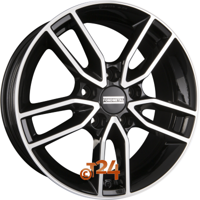 FONDMETAL Velgen - KOROS Glossy Black Machined - Diamond Black - 19 inch