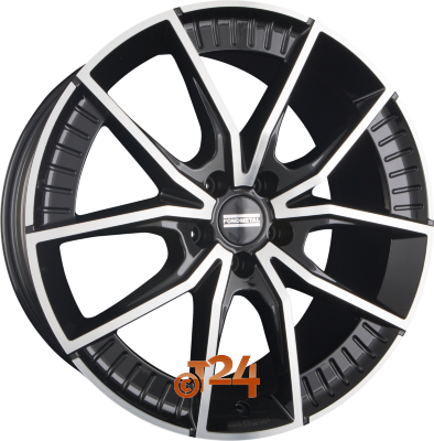 FONDMETAL Velgen - ELATHA Glossy Black Machined - 21 inch