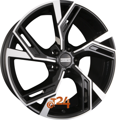 FONDMETAL Velgen - ATENA Glossy Black Machined - 19 inch