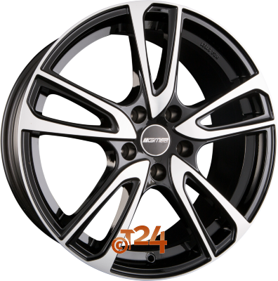 GMP ITALIA Velgen - ASTRAL Black Diamond - 17 inch