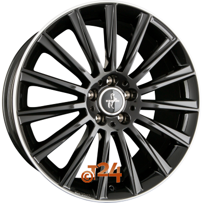 KESKIN Velgen - KT18 TURBO Black Lip Polished (BLP) - 17 inch