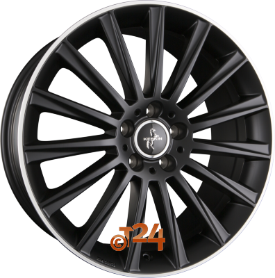 KESKIN Velgen - KT18 TURBO Matt Black Lip Polish (MBLP) - 22 inch