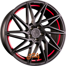 KESKIN Velgen - KT20 FUTURE Matt Black Red Inside (MBRI) - 19 inch