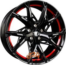 KESKIN Velgen - KT24 Black Painted Red Inside (BPRI) - 19 inch
