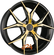 KESKIN Velgen - KT19N Black Front Gold - 19 inch