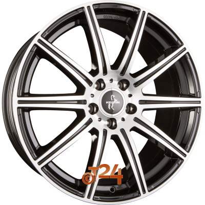 KESKIN Velgen - KT16 DYNAMIC Black Front Polished (BFP) - 18 inch