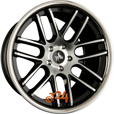 KESKIN Velgen - KT14 CONCAVE Black Front Polish Steel Lip (BFPSL) - 20 inch